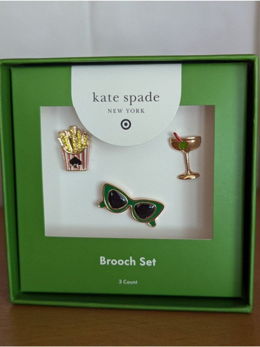Kate Spade New York x Target Brooch Set - 3 Count - French Fries Sunglasses & Co